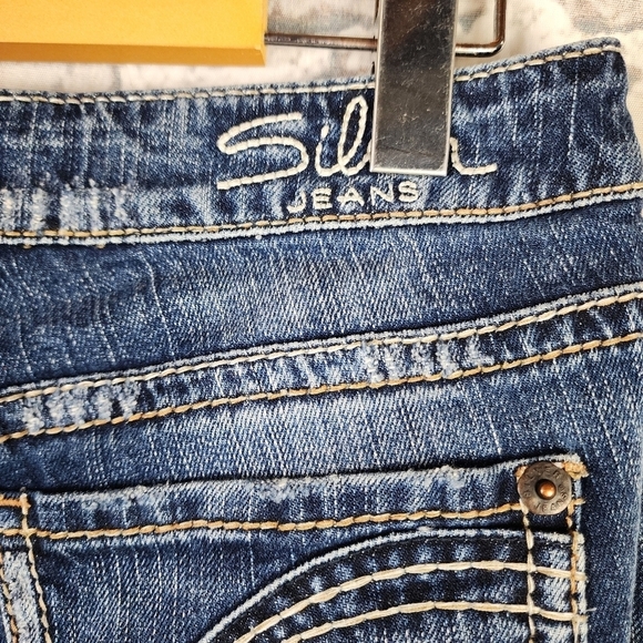 Silver Jeans Natsuki Midrise Bootcut Dark Wash Fade Size 29 - Picture 12 of 16